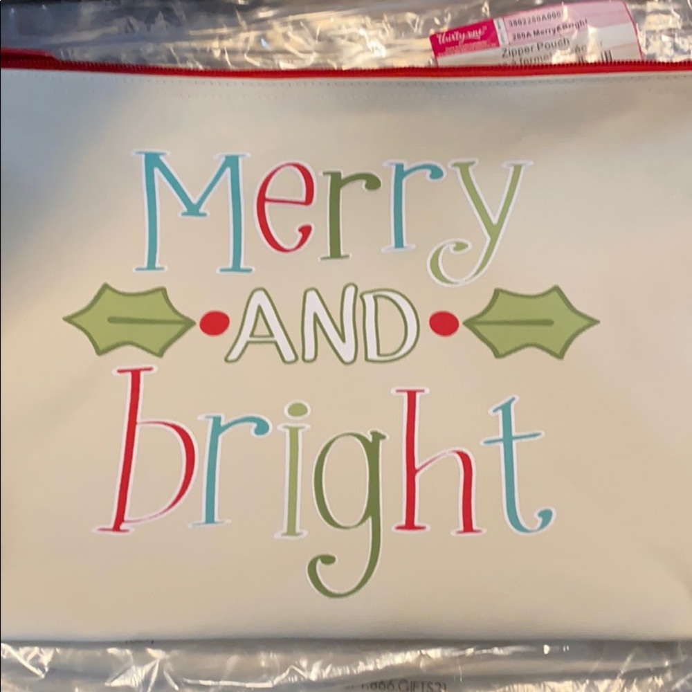 Merry and Bright Zipper Pouch